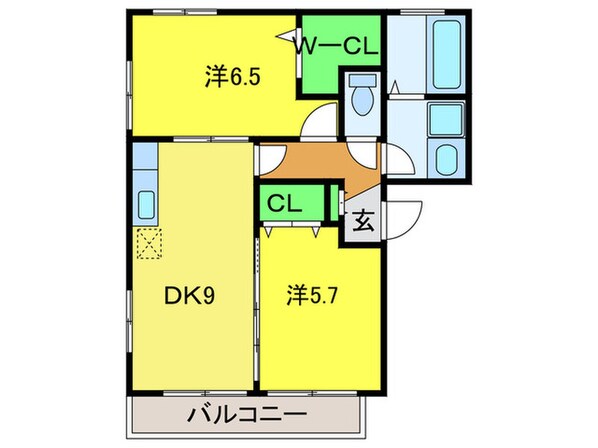 フロ－リッシュ新金岡の物件間取画像